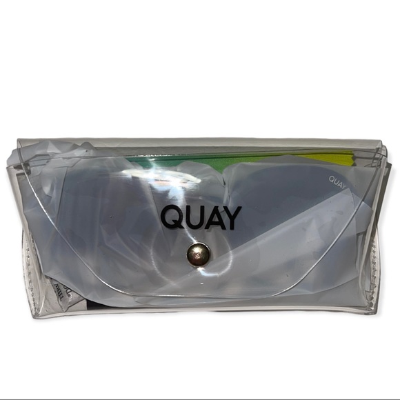 QUAY Jezabell Sunglasses Black Frame Black Gradient Lenses Round Unisex - Picture 7 of 10